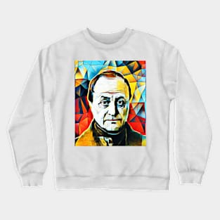 Auguste Comte Abstract Portrait | Auguste Comte Artwork 2 Crewneck Sweatshirt